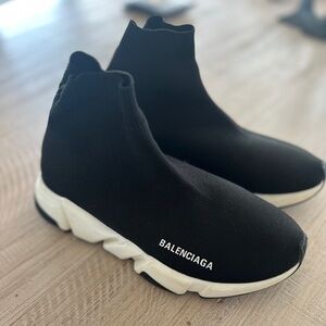 Balenciaga Black Shoes Size 8